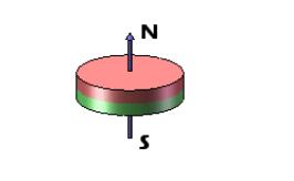 N35 aan N50-de Magneten N van de Neodymiumzeldzame aarde merkte Pool Dia 10 X 5 Mm-Dikte
