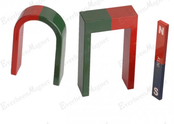 De rode Groene geschilderde Onderwijsmagneten van Alnico3, Gegoten AlNiCo-Magnetenbar